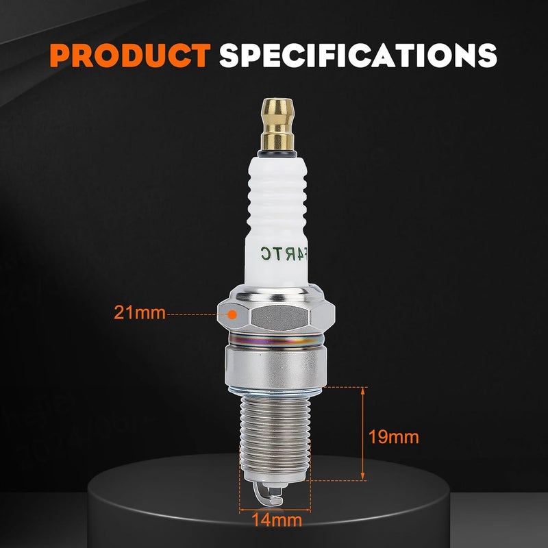 Hipa BPR4ES Spark Plug for NGK 6578 7222 Kawasaki 92070-7004 FR691V FR730V FR651V John Deere M805853 (4 PACK) - Image 5